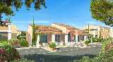 Front of the villas